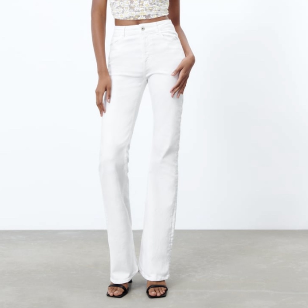 ZARA white jeans